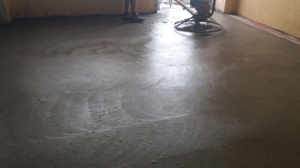 Realizzazione di pavimentazione industriale CLS Elicotterato